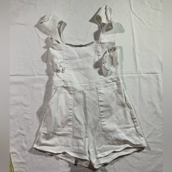 Day + Moon Pants - Day + Moon White Sleeveless Romper